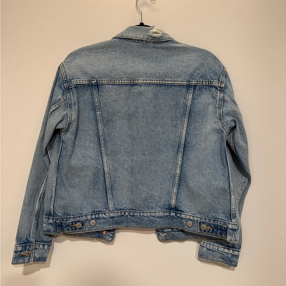 Old Navy Light Blue Denim Jacket Small - Picture 3 of 4